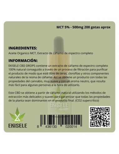 Comprar Aceite de CBD - 5% de Ekisele