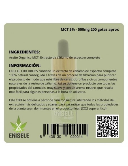 Comprar Aceite de CBD - 5% de Ekisele